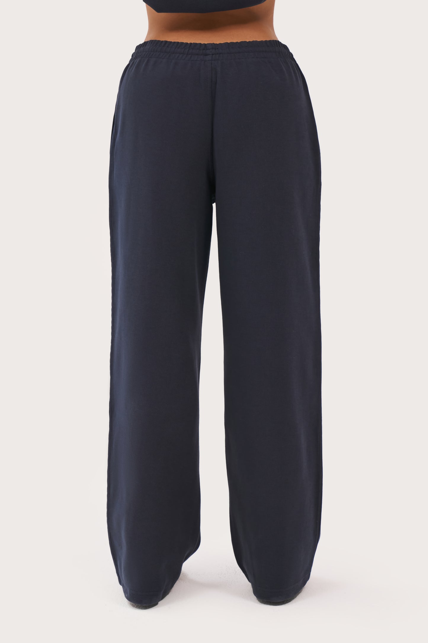 Daily Errands Wide Leg Joggers - Washed Navy