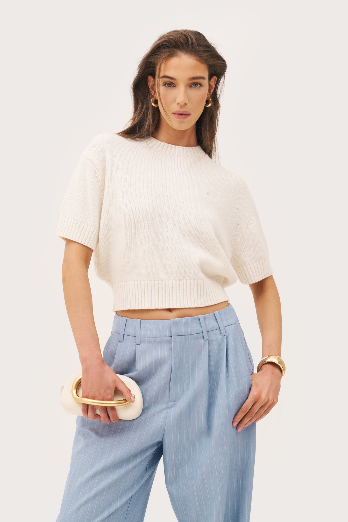 Sofia Knit Sweater - Cream