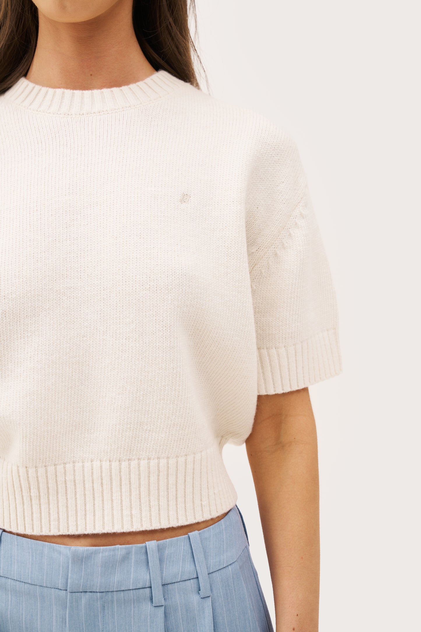 Sofia Knit Sweater - Cream
