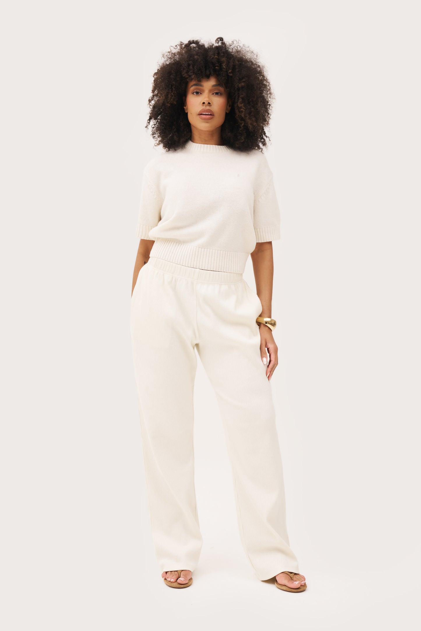 Sofia Knit Sweater - Cream