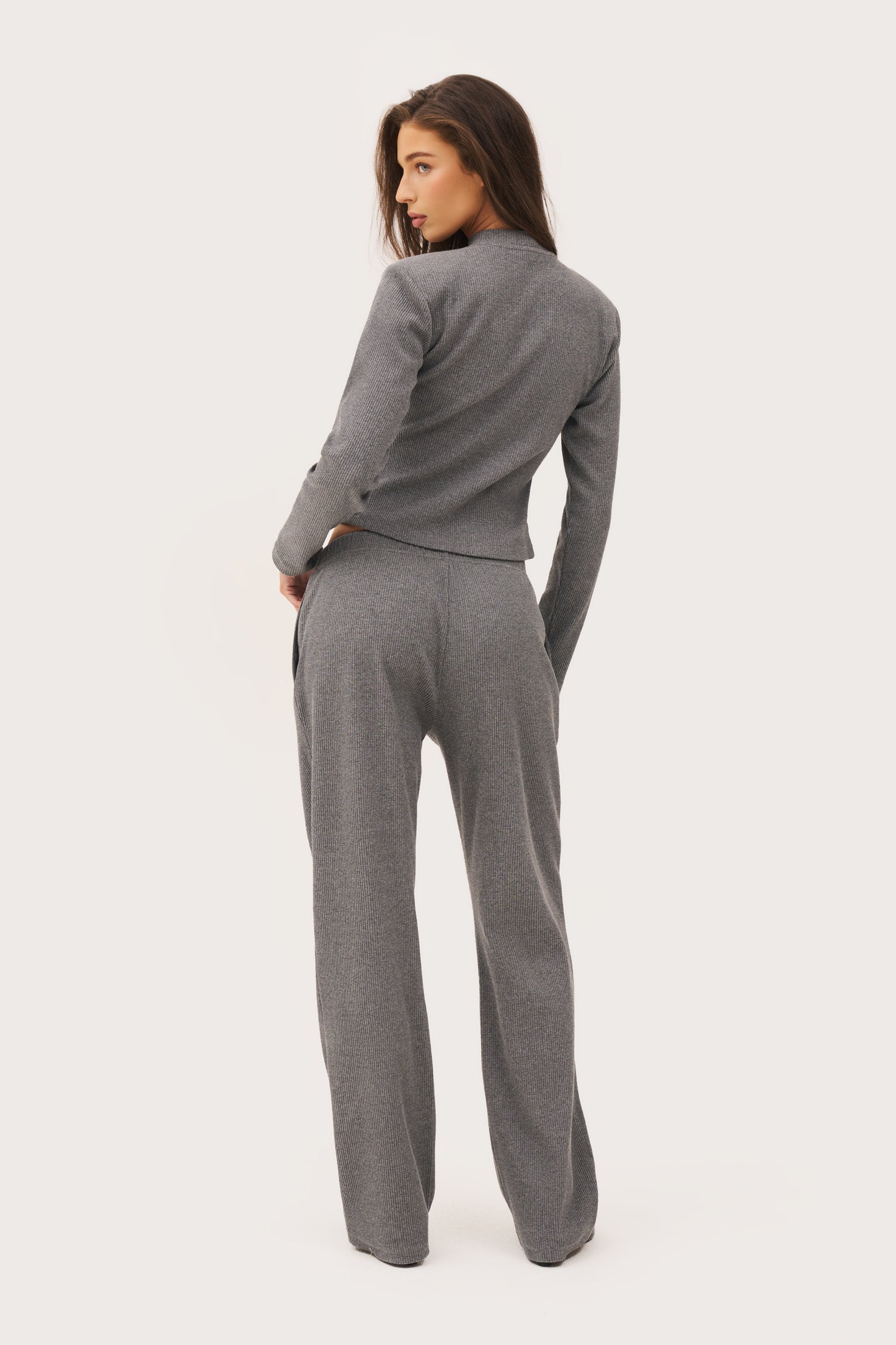 Awayday Pleated Pants - Grey