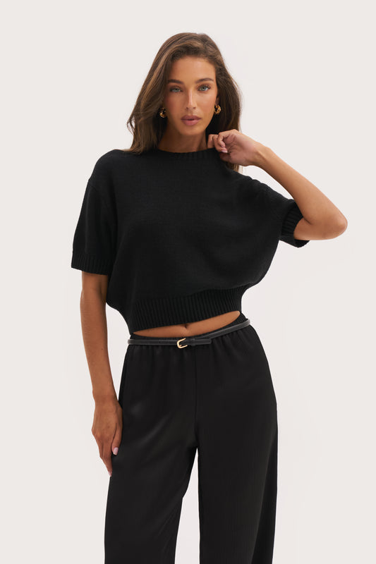 Sofia Knit Sweater - Black