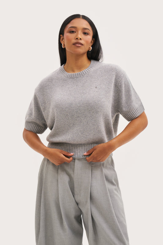 Sofia Knit Sweater - Grey