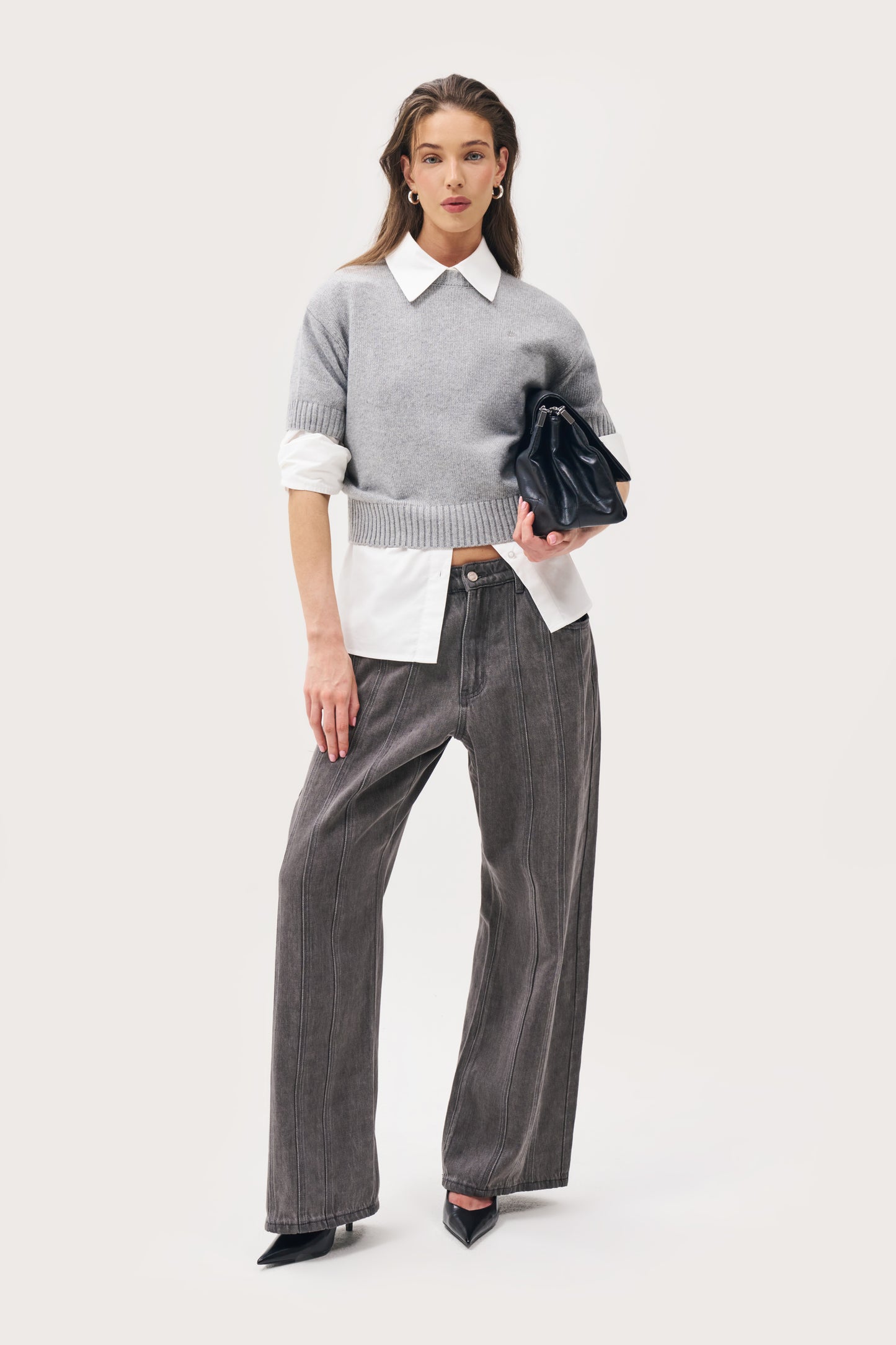 Sofia Knit Sweater - Grey