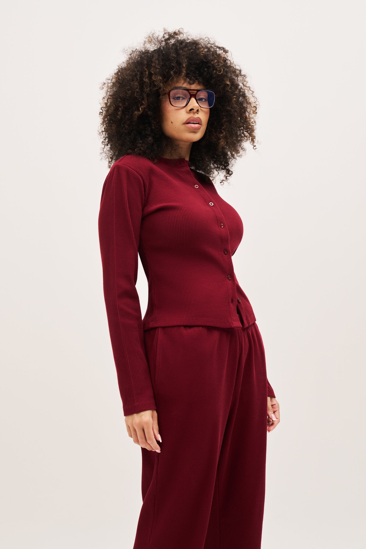 Awayday Pleated Top - Wine