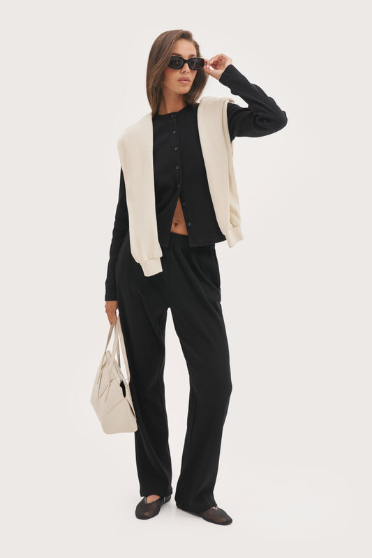 Awayday Pleated Pants - Black