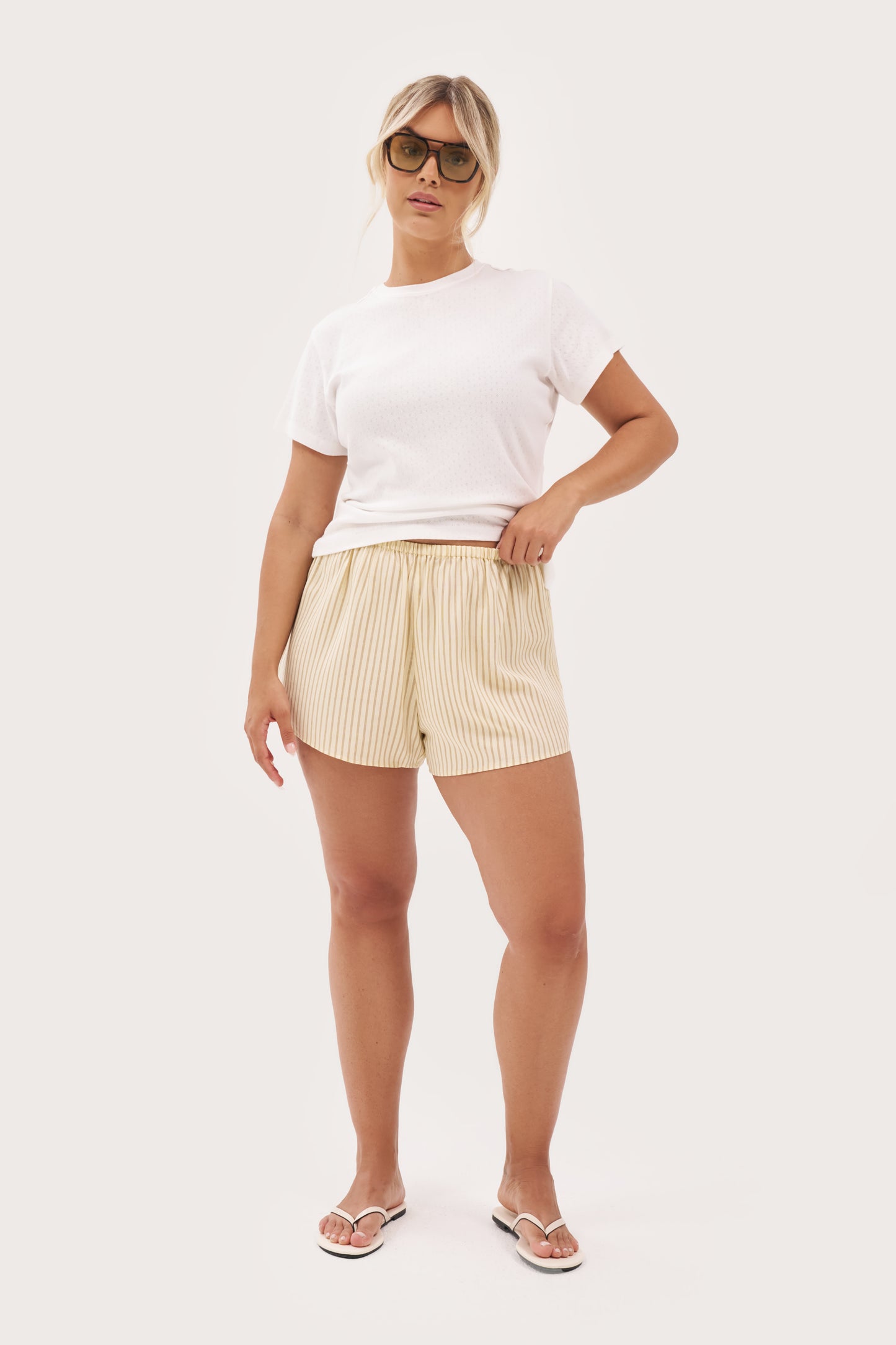 Dreamer Pointelle Tee - Off White