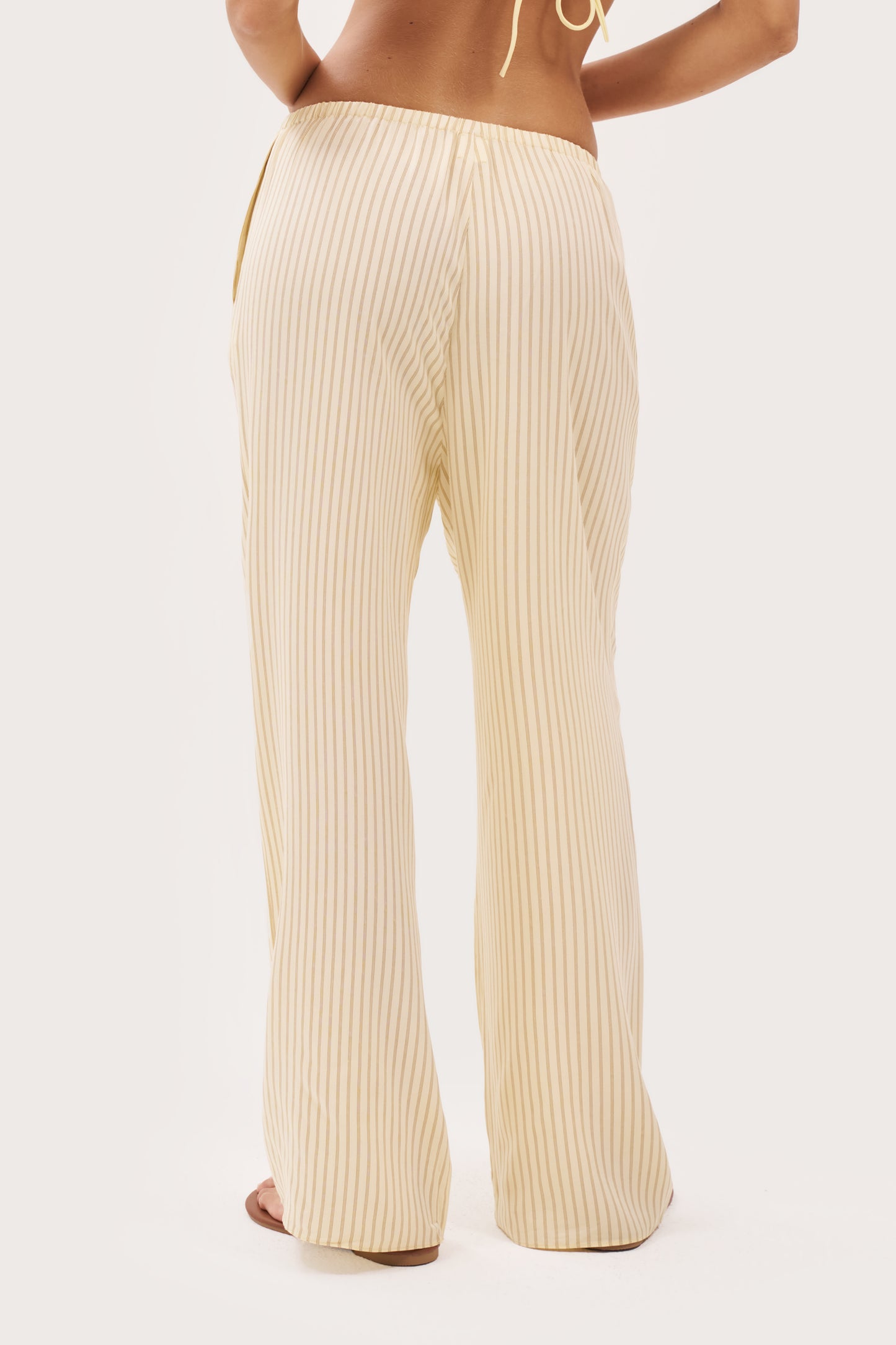 Treble Stripe Pants - Butter Yellow