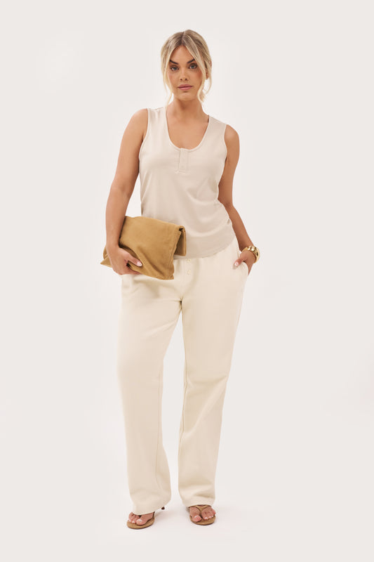 Daily Errands Straight Leg Joggers - Vintage White