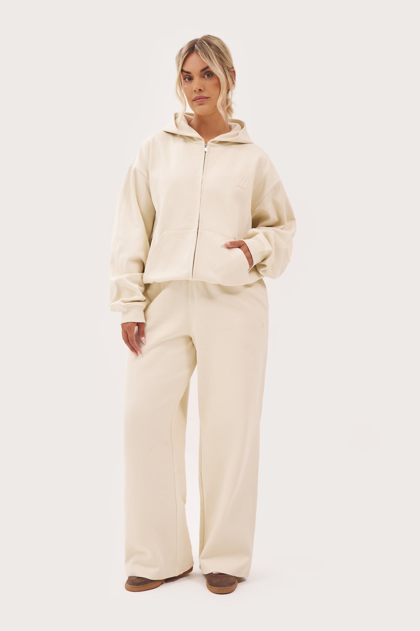 Daily Errands Mid Length Hoodie - Vintage White