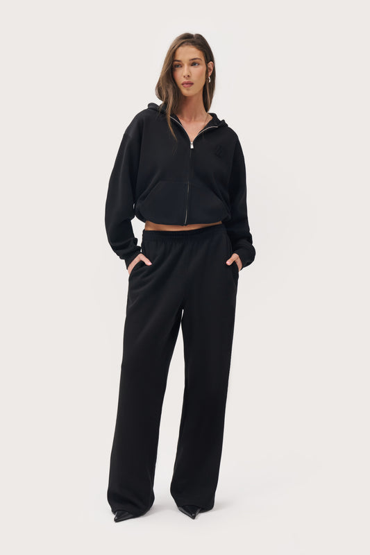 Daily Errands Mid Length Hoodie - Vintage Black