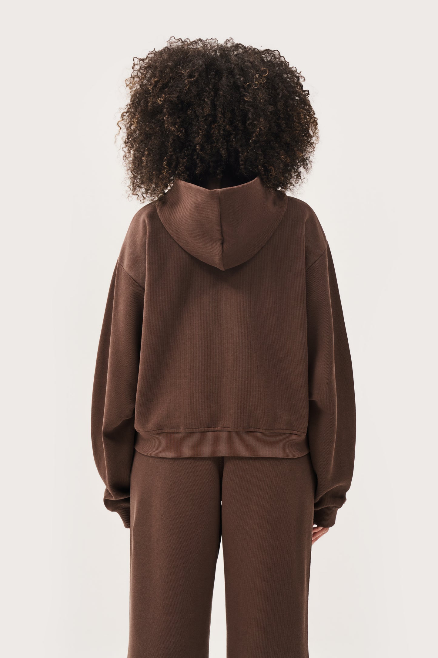 Daily Errands Mid Length Hoodie - Washed Mocha