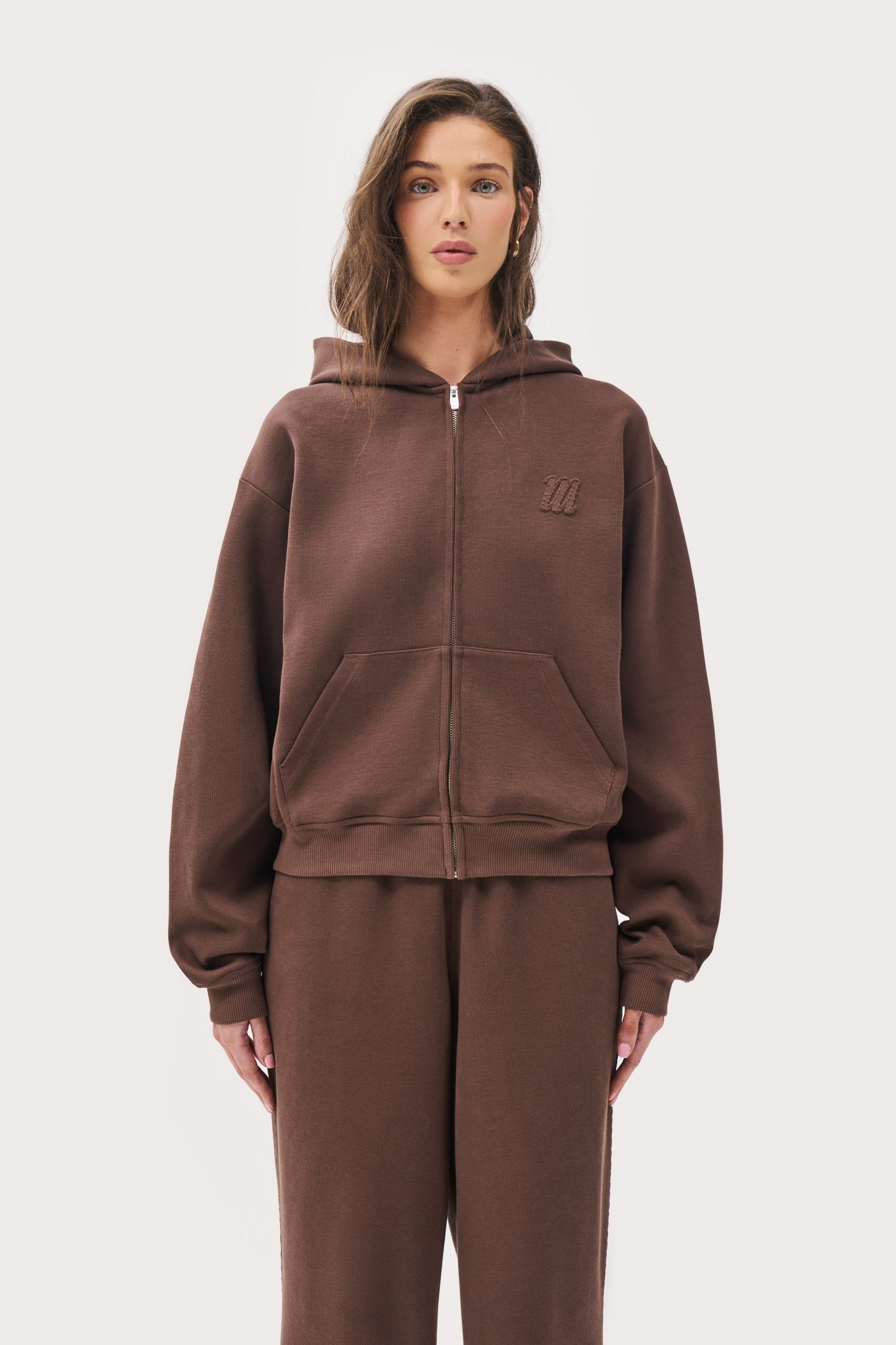 Daily Errands Mid Length Hoodie - Washed Mocha