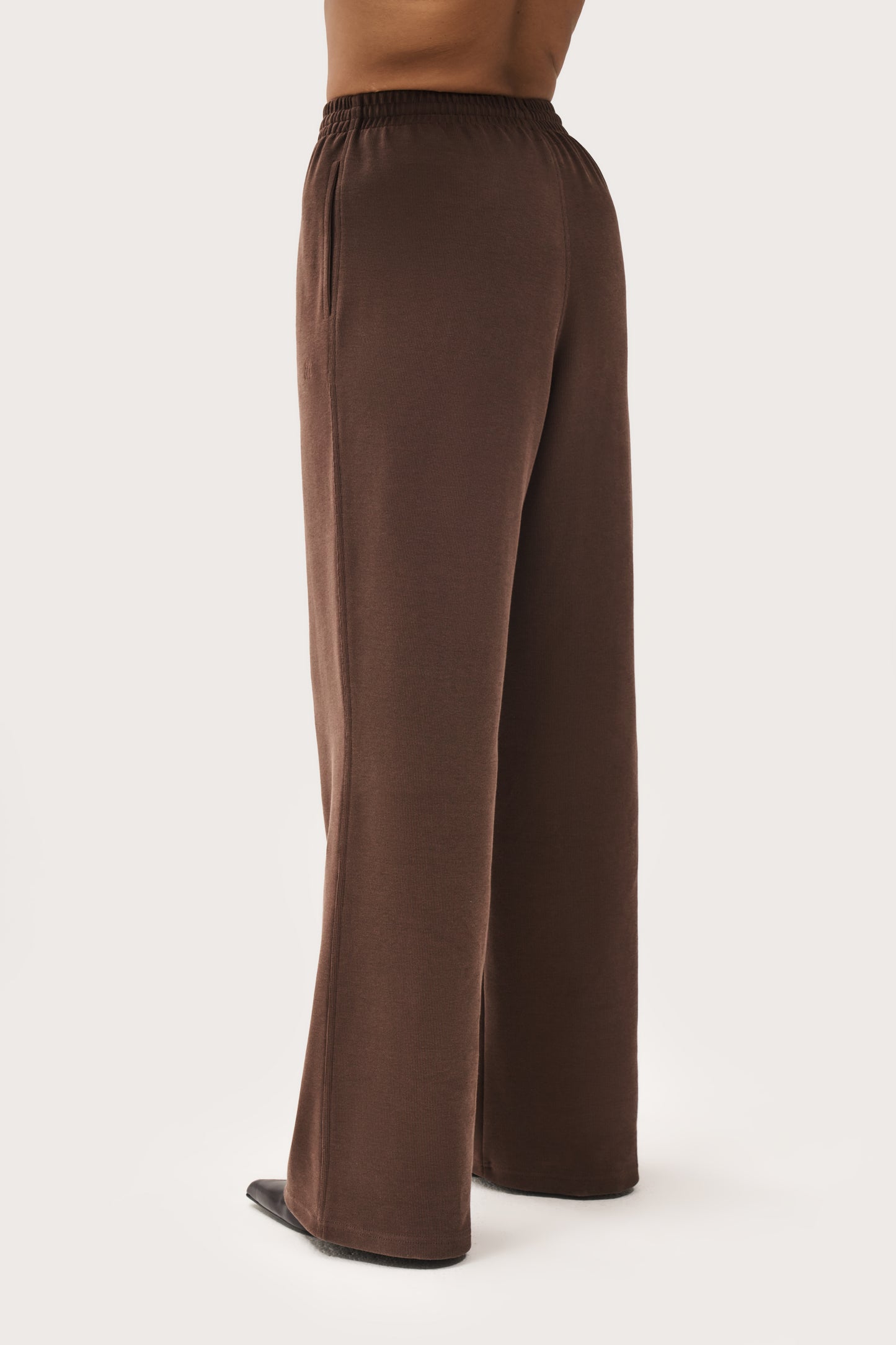 Daily Errands Wide Leg Joggers - Washed Mocha