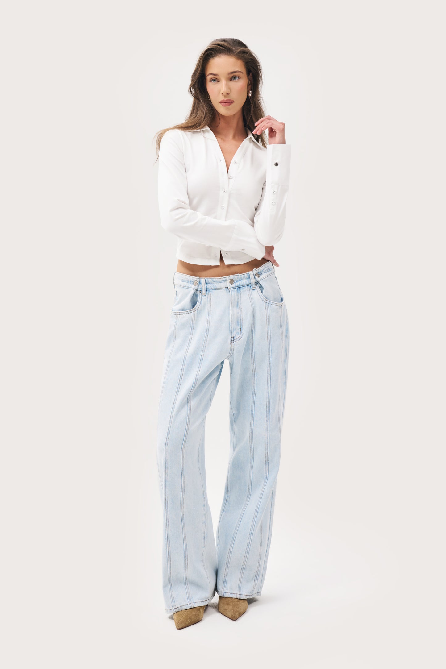 Daily Errands Fitted Shirt - White