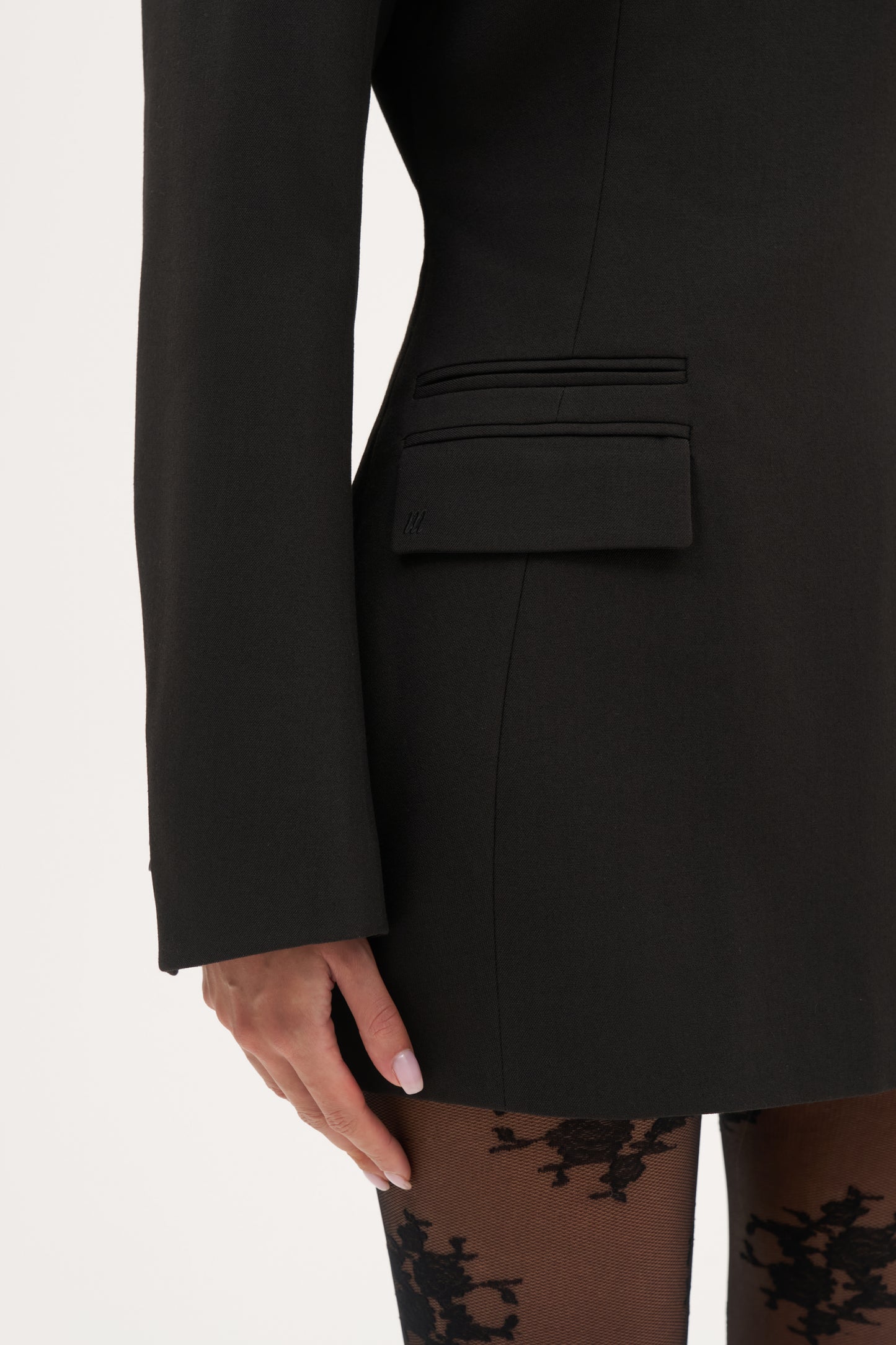 Sophie Tailored Dress - Black