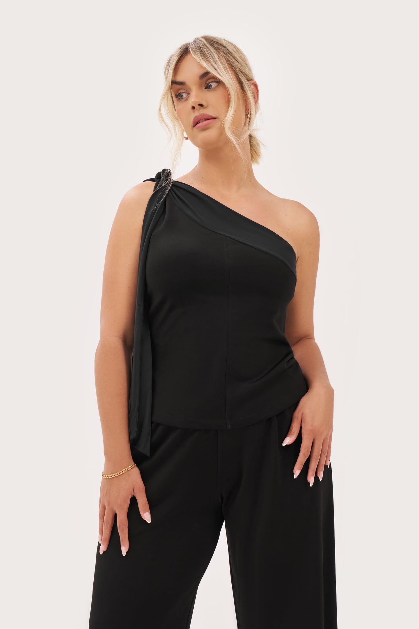After Hours Halterneck Top - Black