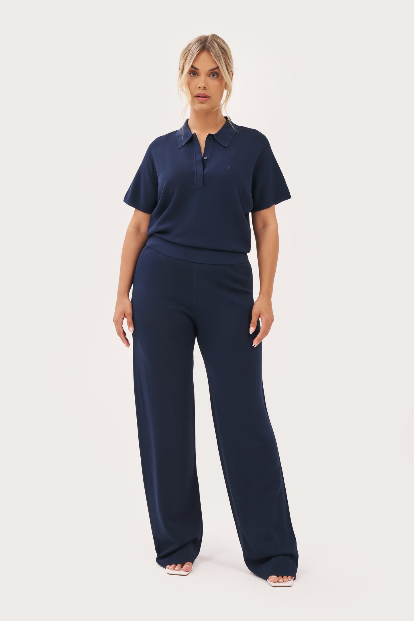 Cruise Fine Knit Polo - Navy