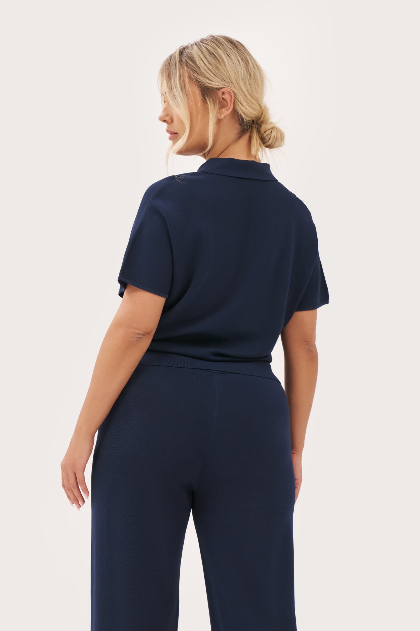 Cruise Fine Knit Polo - Navy