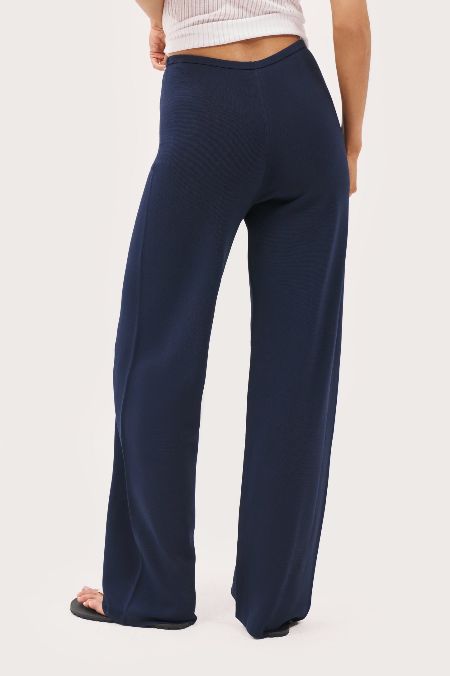 Cruise Fine Knit Pants - Navy