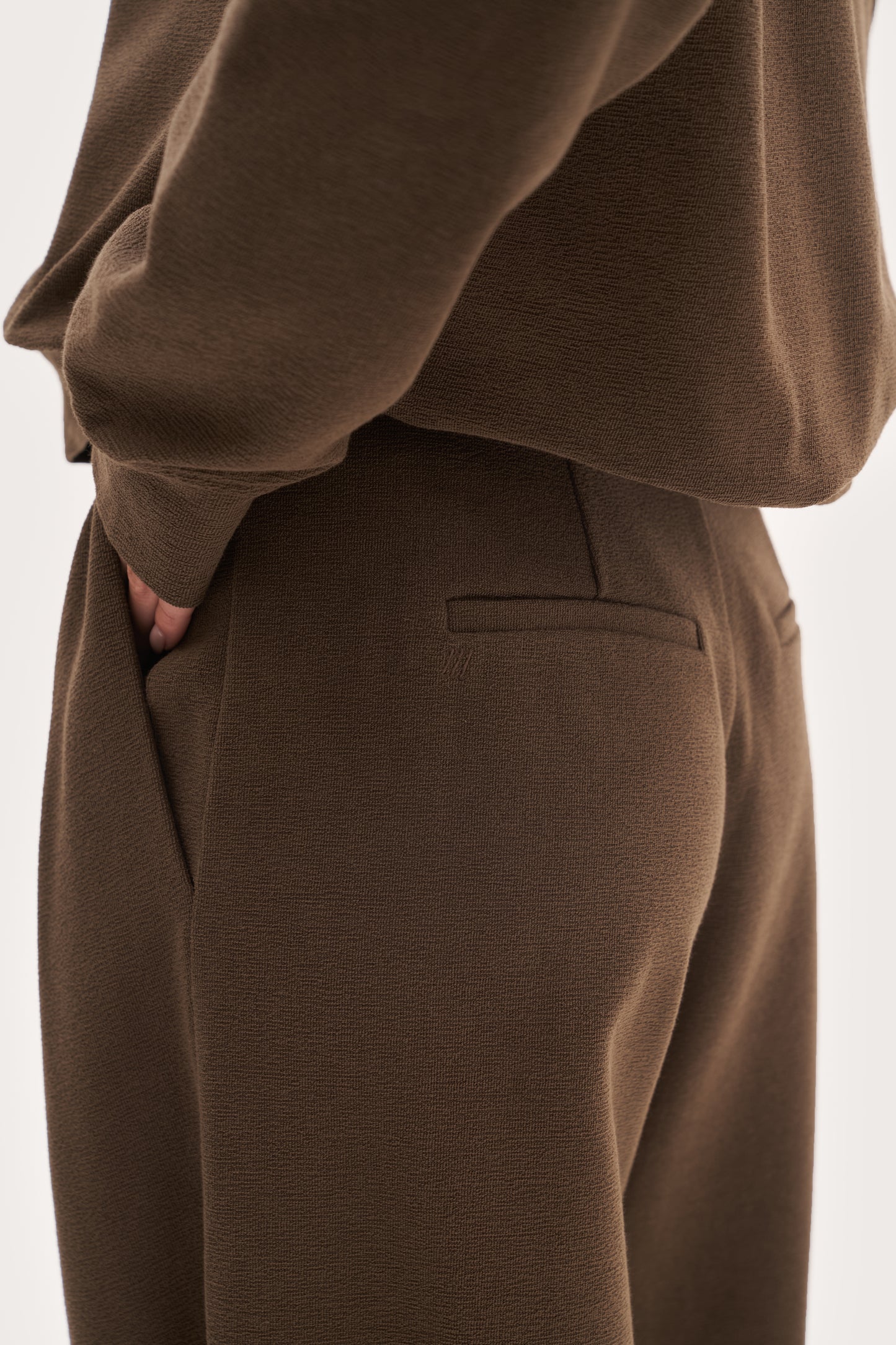 Refined Jersey Trousers - Brown