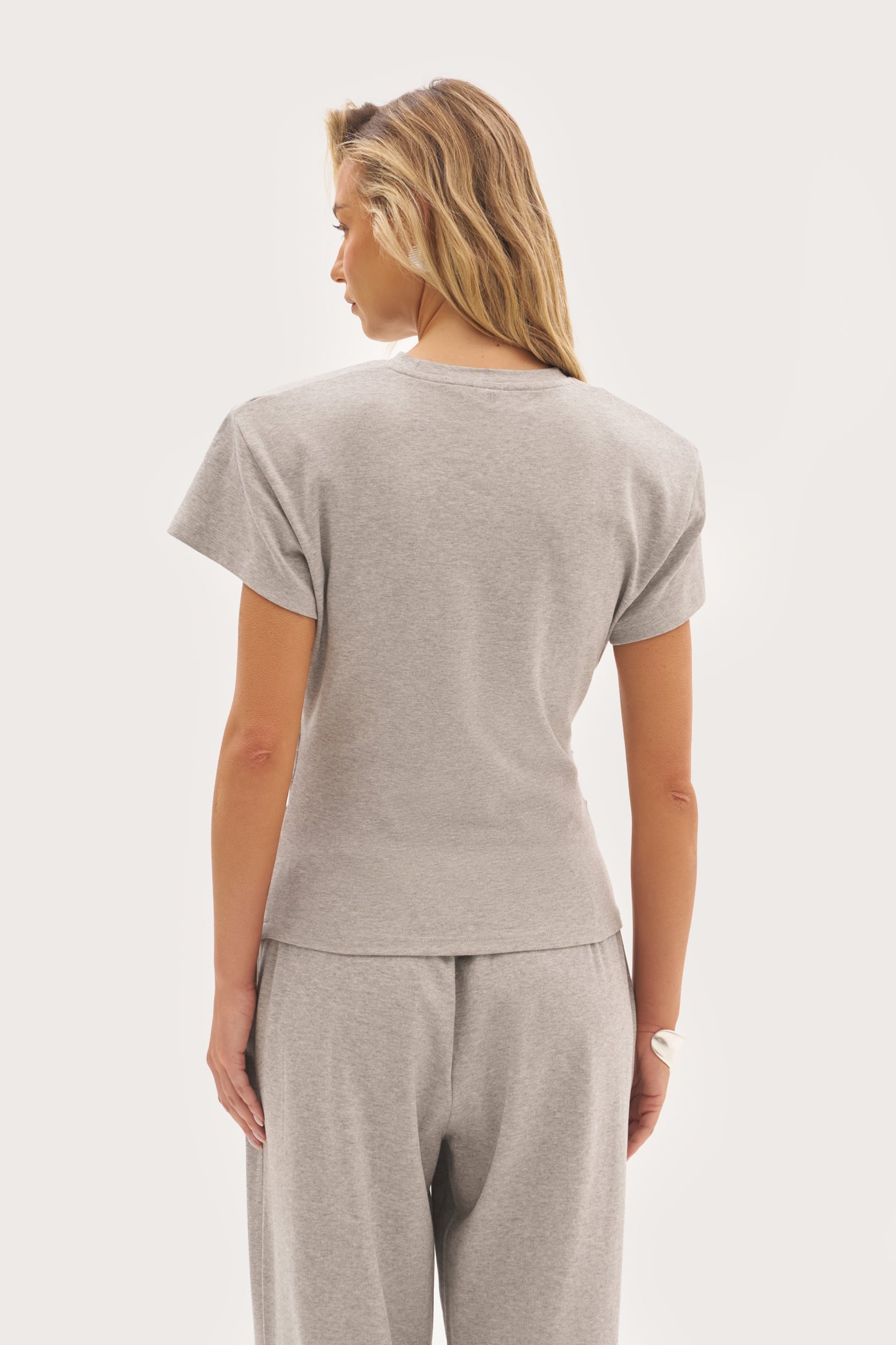 Sora Fitted Tee - Grey