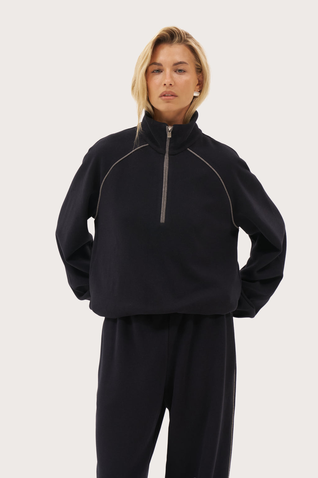 Rotation Jersey Knit Jumper - Navy