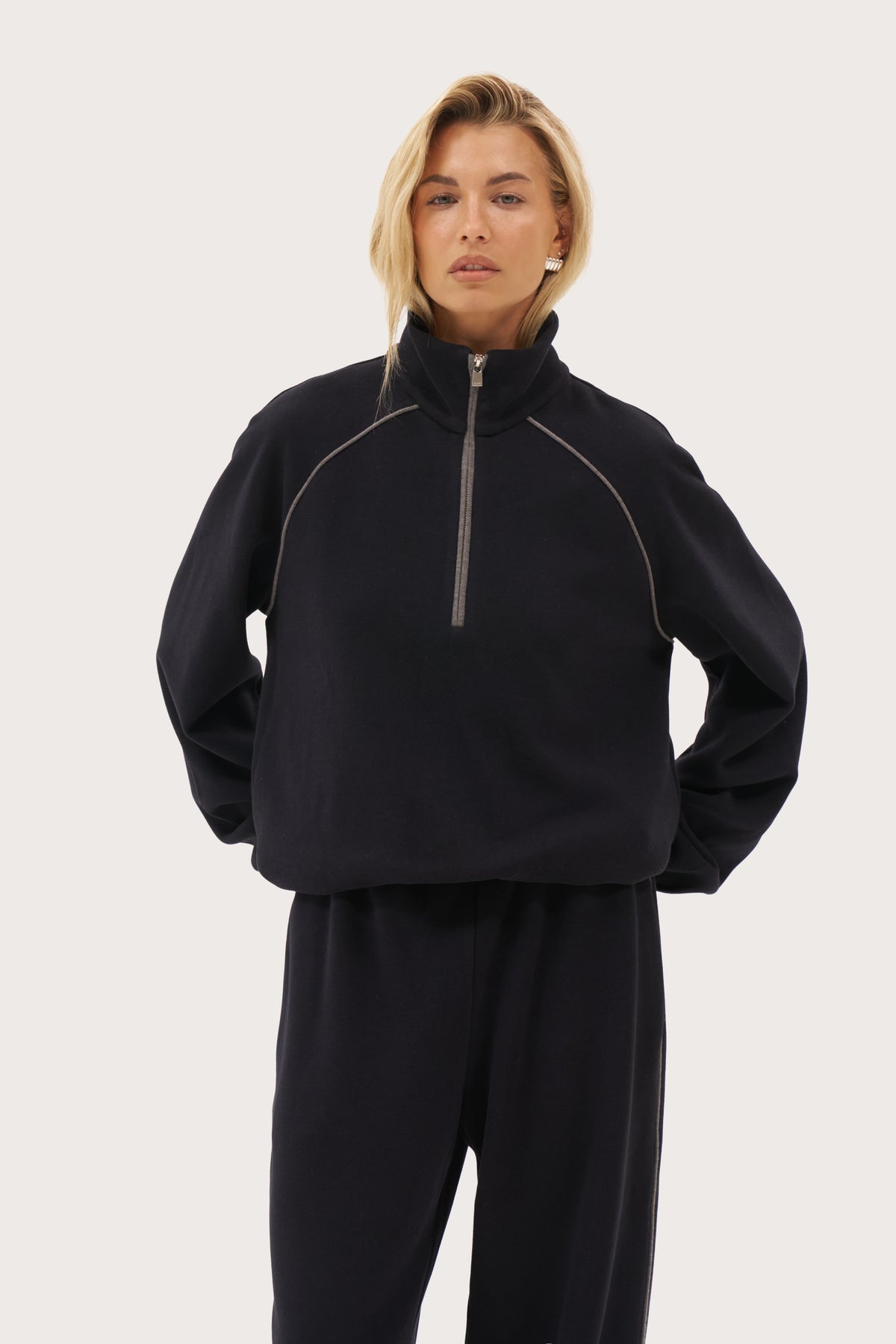 Rotation Jersey Knit Jumper - Navy