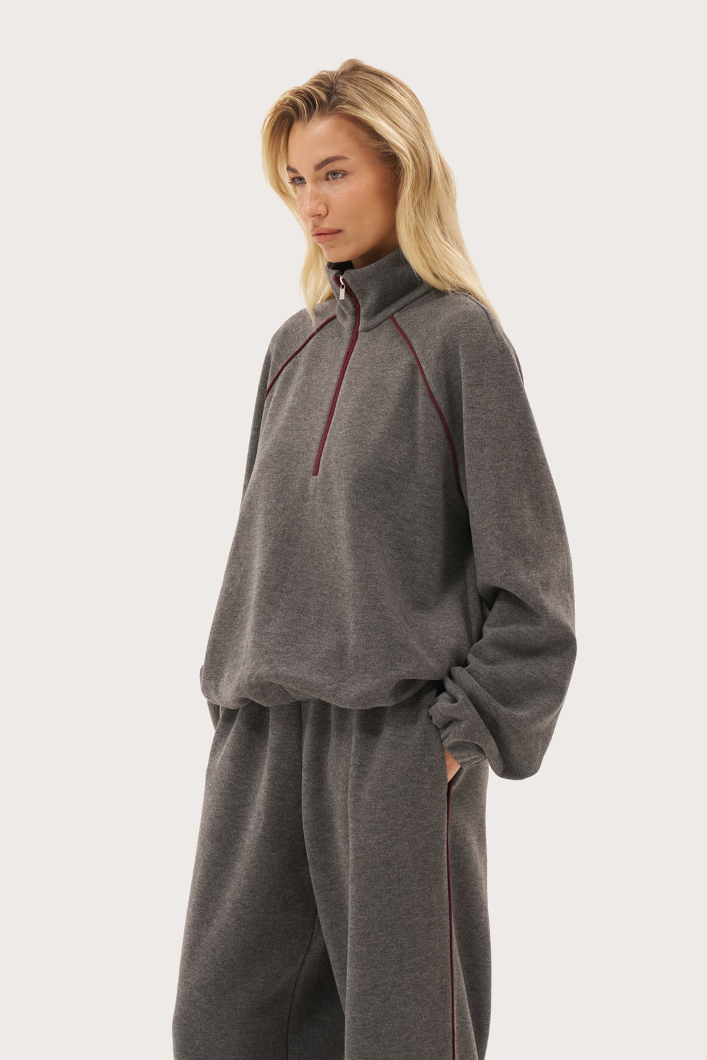 Rotation Jersey Knit Jumper - Dark Grey