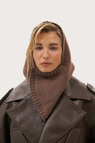 Knitted Snood - Brown