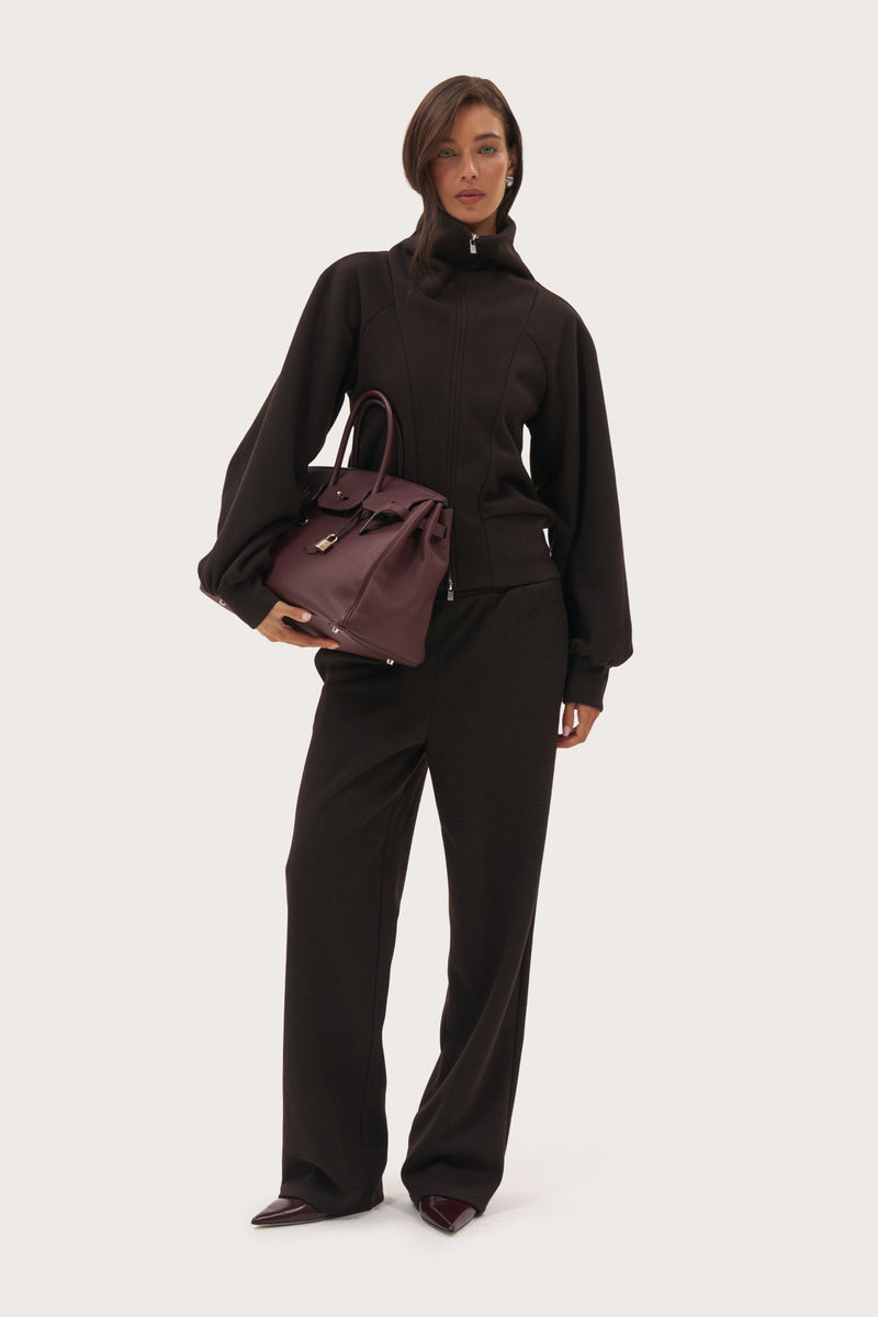 Repose Knit Jacket - Brown
