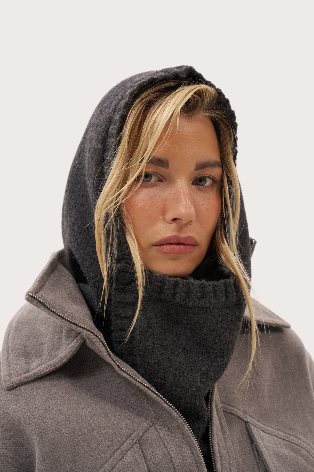 Knitted Snood - Dark Grey