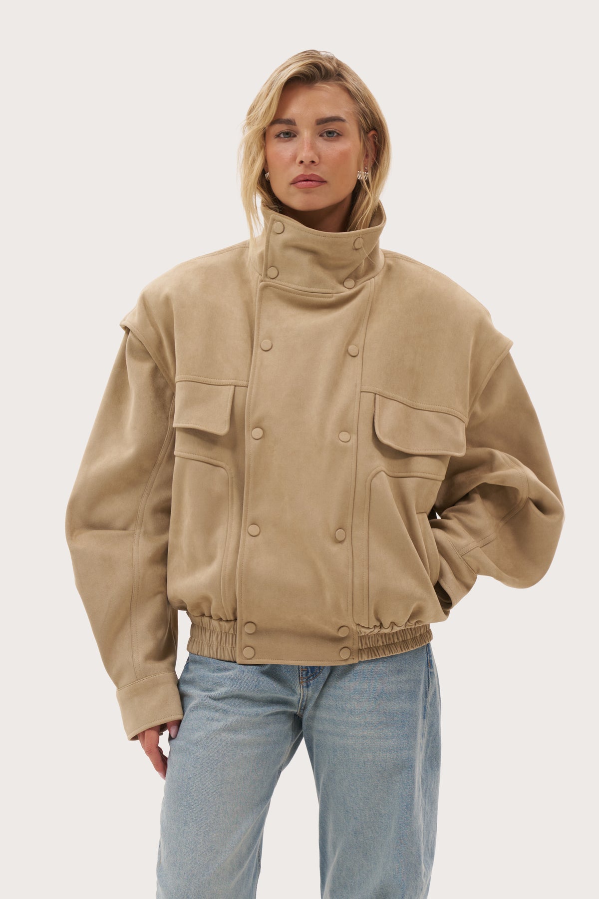 Fawn Oversized Jacket - Beige