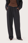Drawcord Balloon Pants - Navy Pinstripe