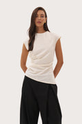Frame Sleeveless Top - Cream