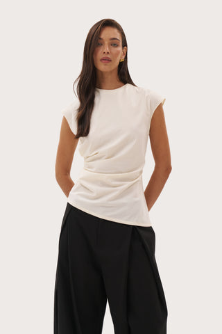 Frame Sleeveless Top - Cream