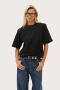 Twin Collar Power Tee - Black