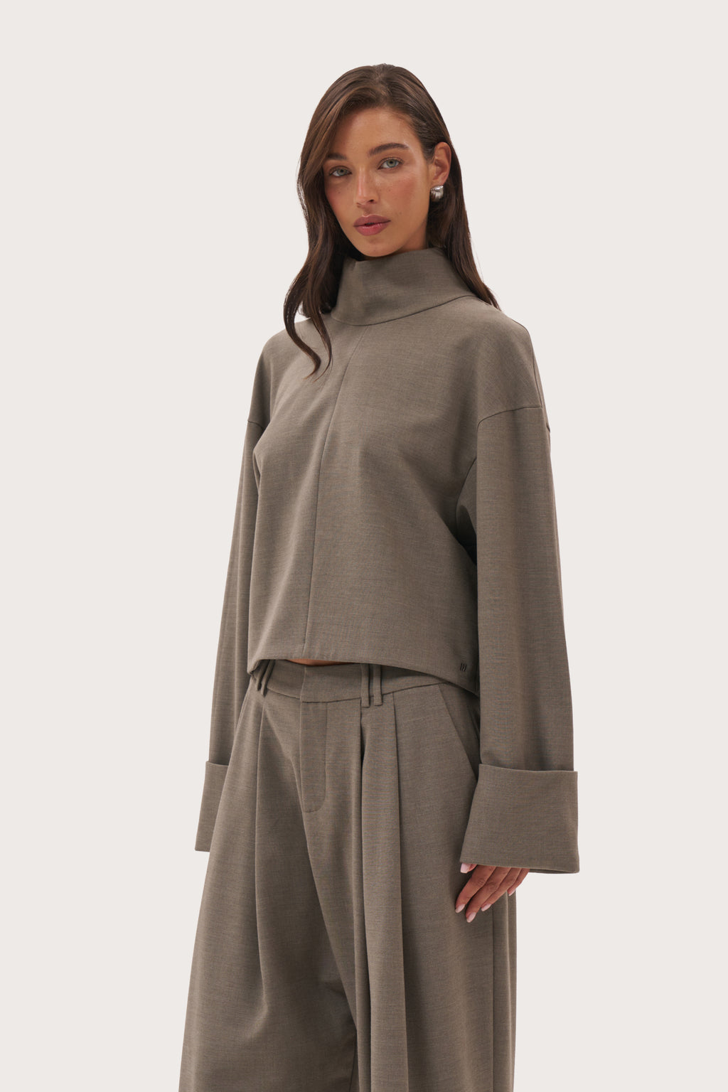 Solene Top - Taupe