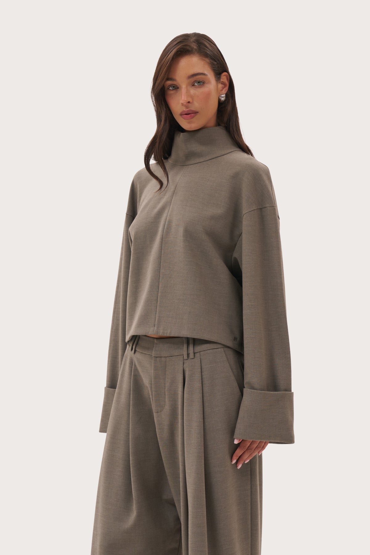 Solene Top - Taupe