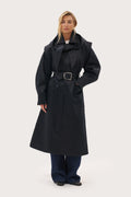 Marlowe Trench Coat - Midnight