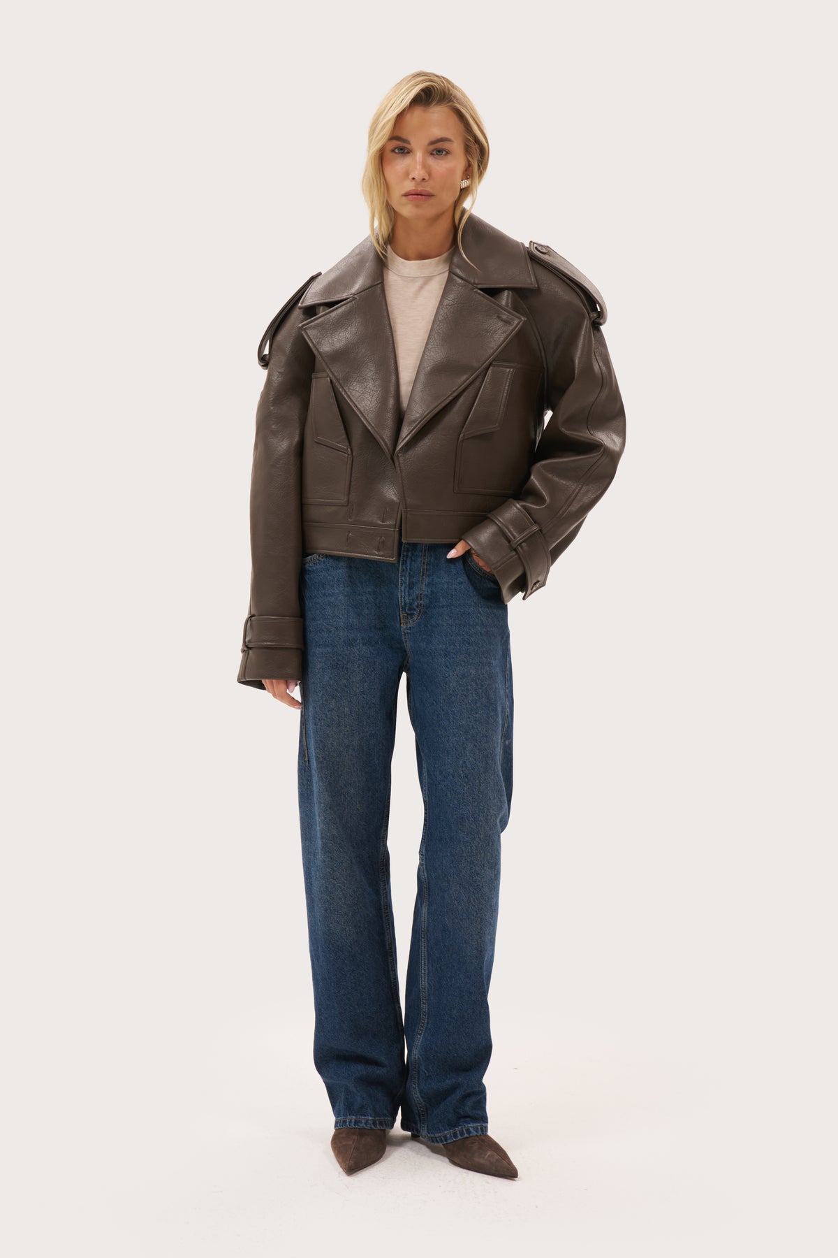 Dakota Biker Jacket - Brown