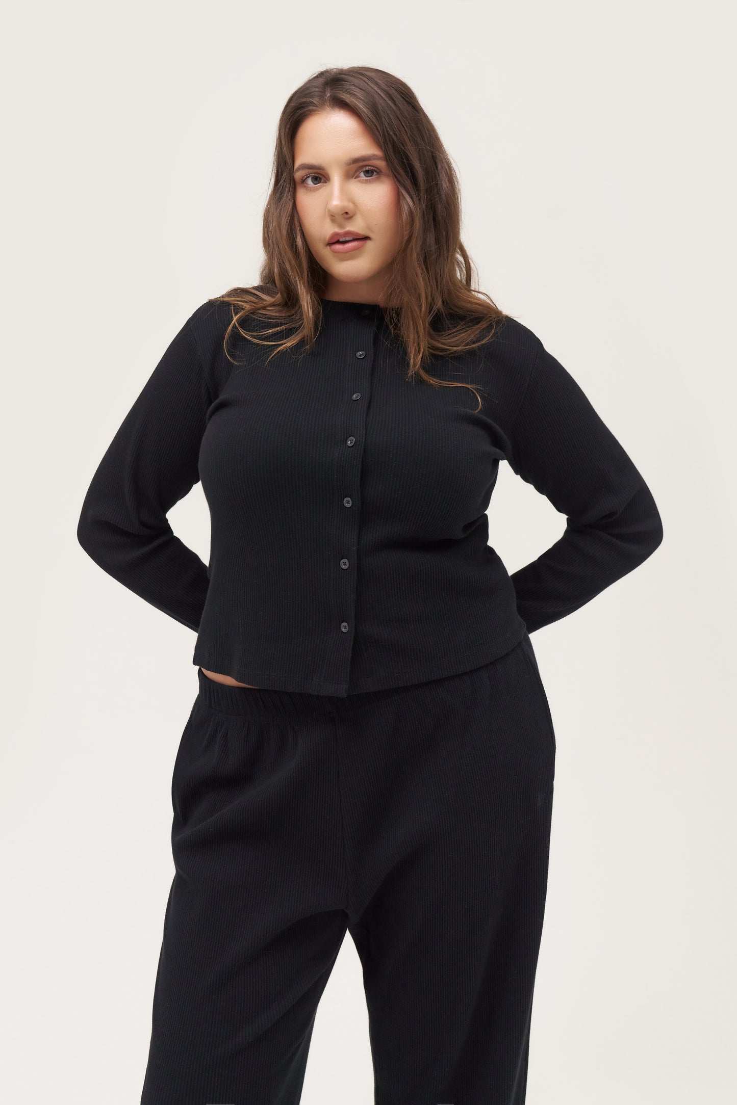 Awayday Pleated Top - Black