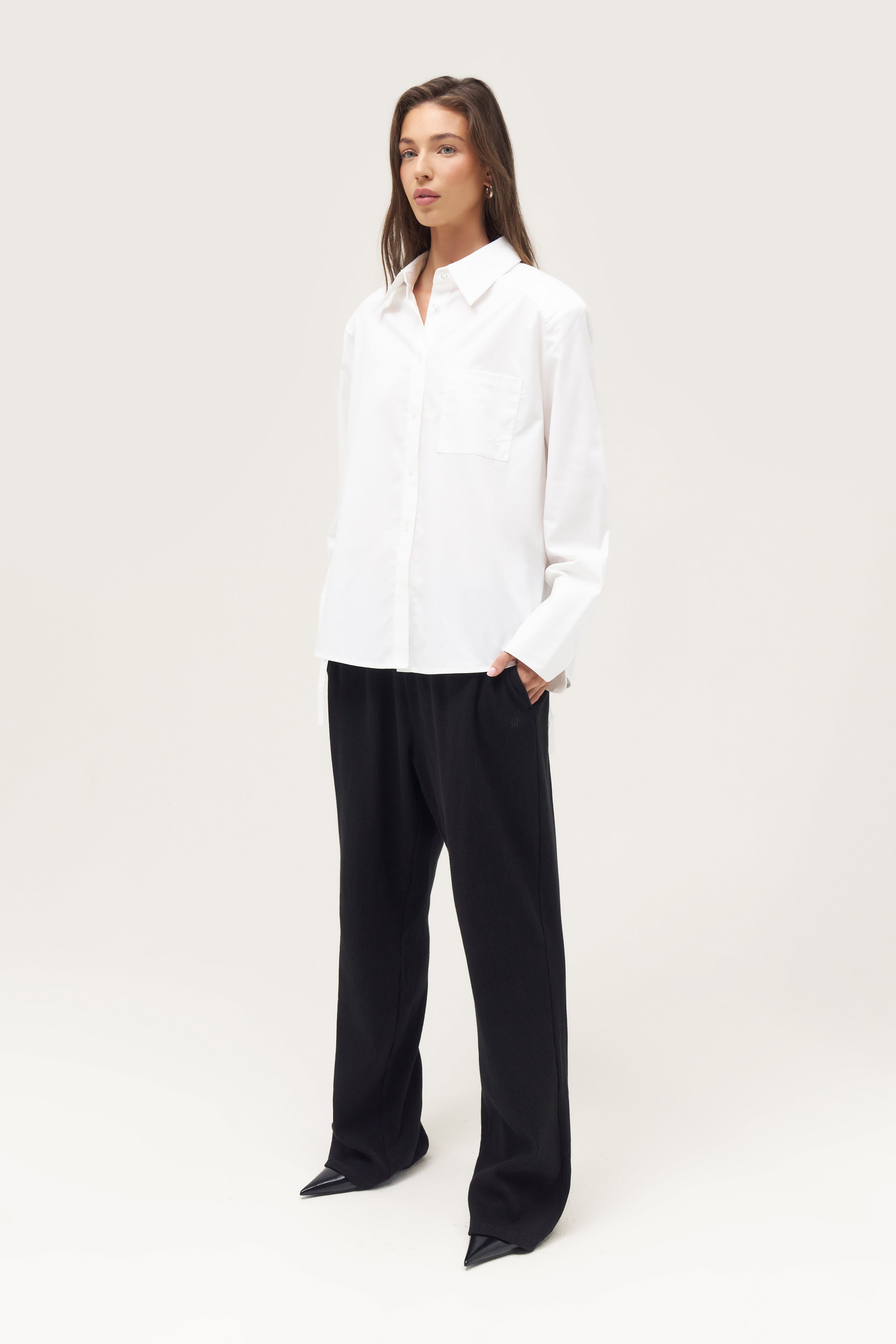 Maebe All Tied Up Oversized Shirt White L