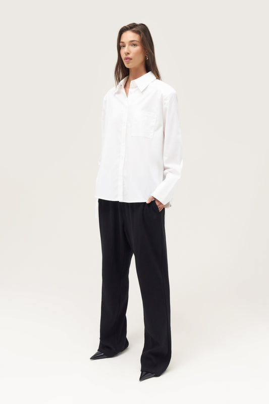 All Tied Up Oversized Shirt - White