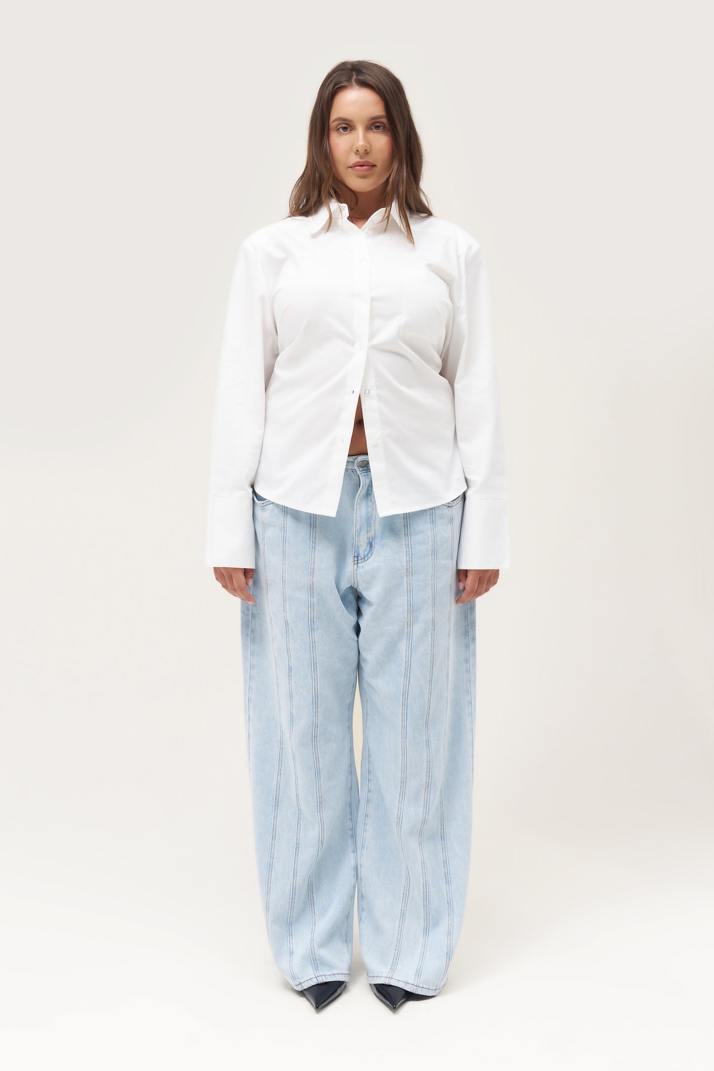 All Tied Up Oversized Shirt - White