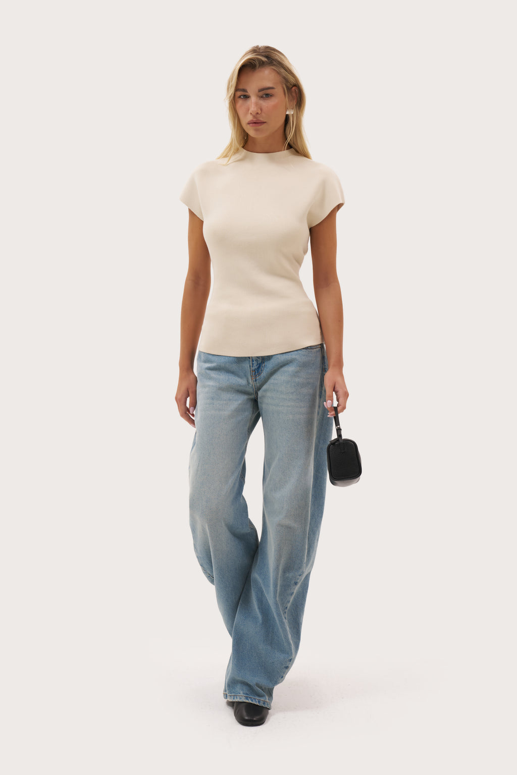 Simplicity Knit Top - Beige