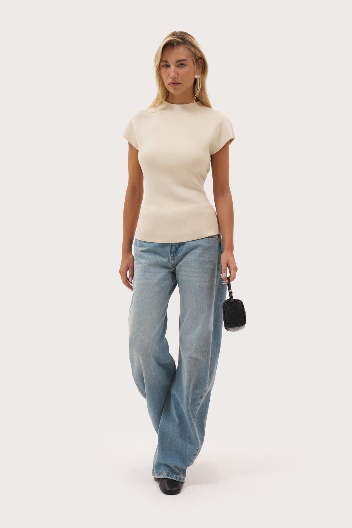 Simplicity Knit Top - Beige