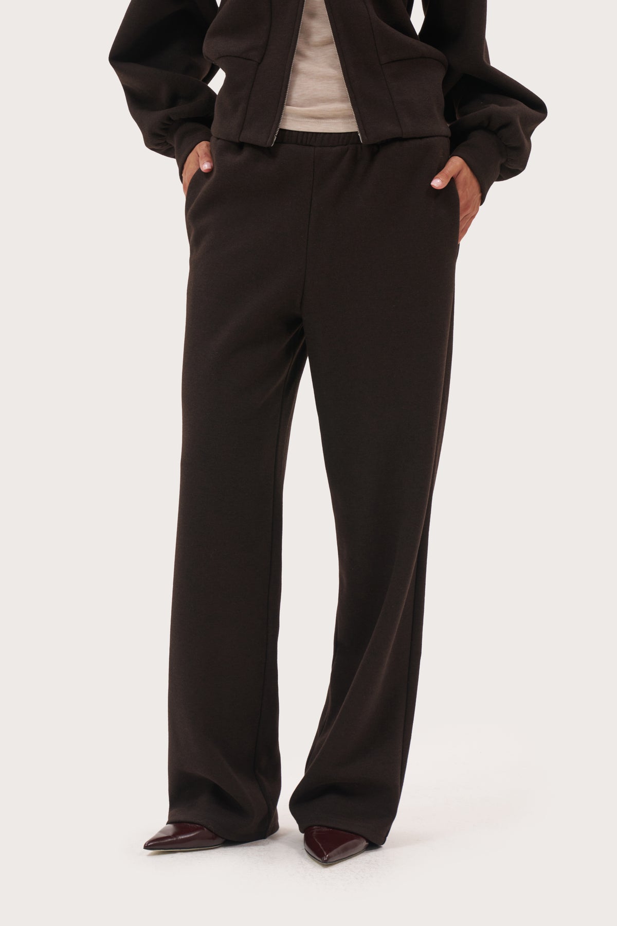 Repose Knit Pants - Brown