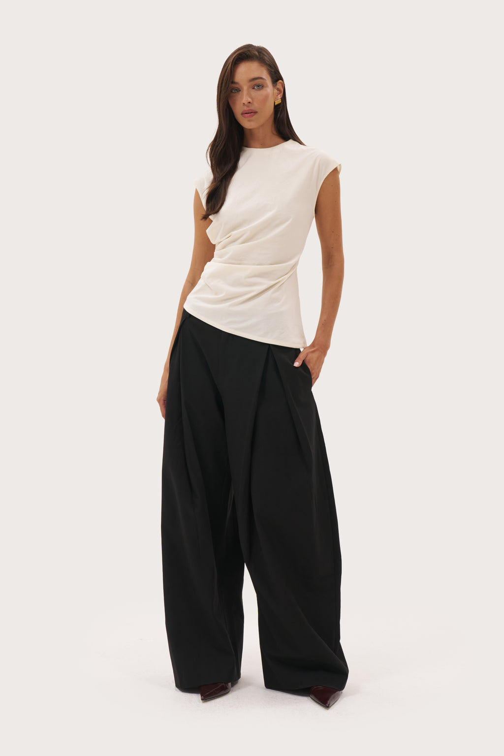 Frame Sleeveless Top - Cream