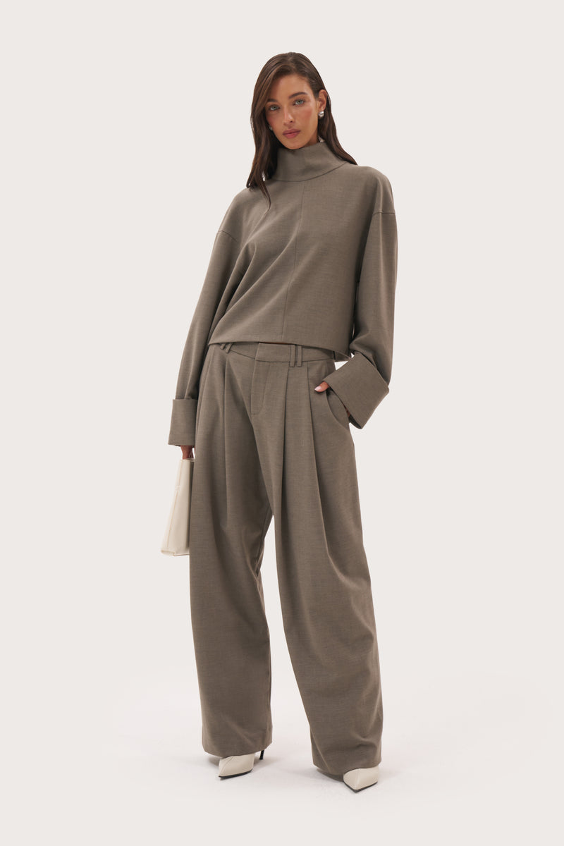 Solene Tailored Trousers - Taupe